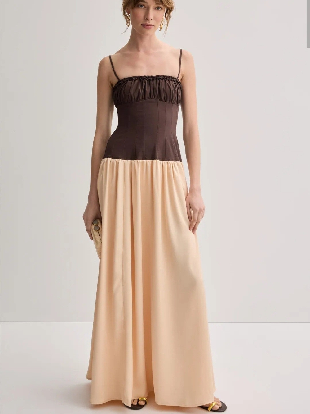 WeWoreWhat Corset Maxi Dress